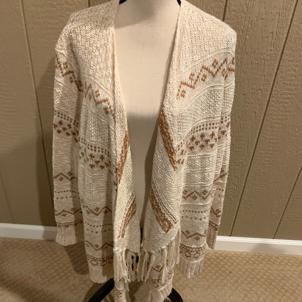 Fringed cardigan